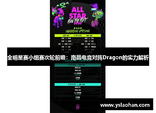 全明星赛小组赛次轮前瞻：南昌电竞对阵Dragon的实力解析